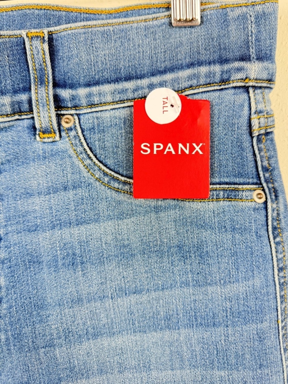 Spanx Wide Leg Jeans  High Rise Shaping‎ Denim L - Picture 4 of 9